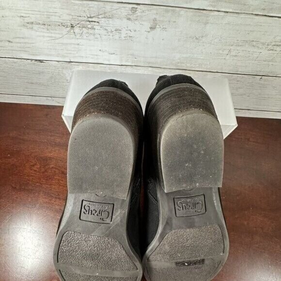 Circus Sam Edelman Women's Ankle Booties Size 10 Black Silver Studs Zip - Picture 8 of 11